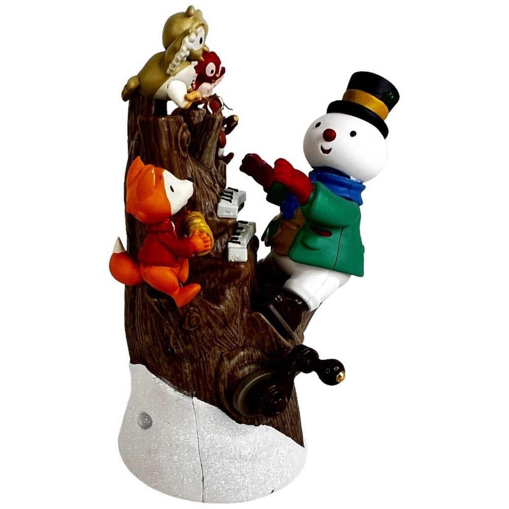 Hallmark Keepsake Ornament Hickory Tree Harmony 2011 Snowman Light Sound Motion - Picture 5 of 12